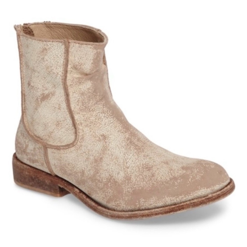 Matisse x Free People Gerald Distressed Ankle Booties Tan Size 9